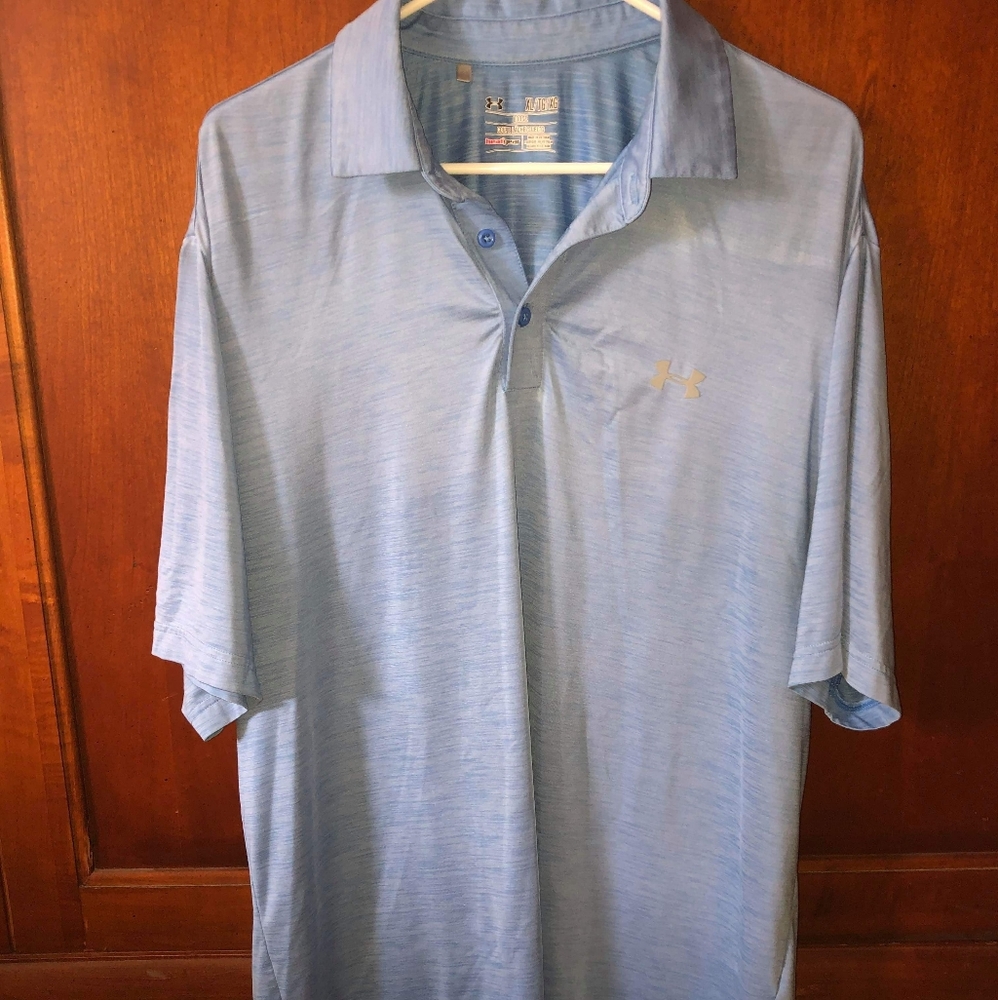 Under armor heat gear size XL loose golf polo